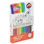 Kredki ołówkowe Fiorello Super Soft, 12 kolorów, metalowe opakowanie - 2
