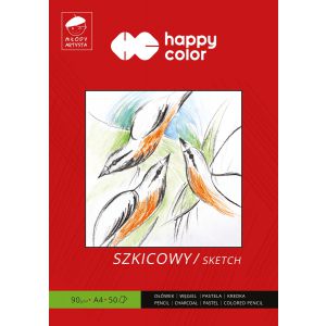 Blok szkicowy Happy Color Młody Artysta A4/50/90g