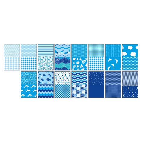 Blok z motywami Happy Color Blue A4/15/80g - 2