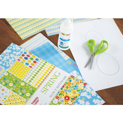 Blok z motywami Happy Color Spring A4/15/80g - 4