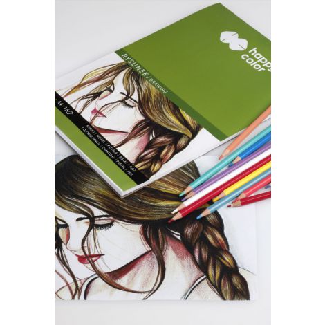 Blok do rysunku Happy Color ART A4/15/300g - 2