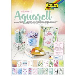 Blok z motywami Folia Aquarell