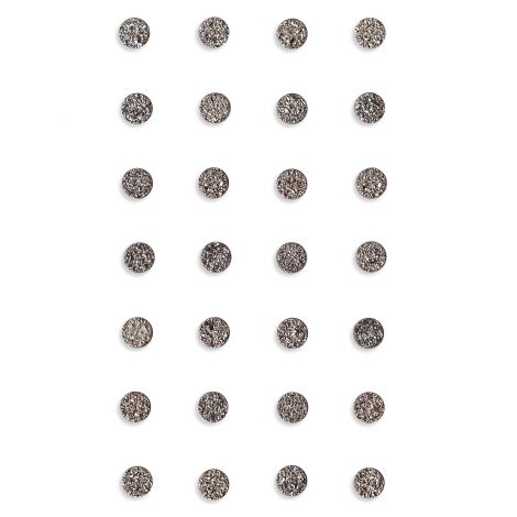 Kryształki samoprzylepne dpCraft 8mm, 28szt, Anthracite