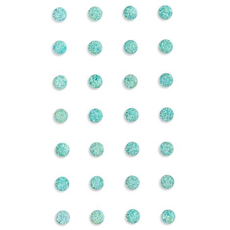 Kryształki samoprzylepne dpCraft 8mm, 28szt, Mint