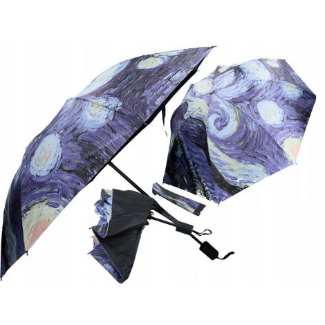 Parasol składany Carmani V. van Gogh, Gwiaździsta Noc