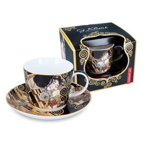 Filiżanka Carmani 230ml ze spodkiem - G. Klimt, Pocałunek