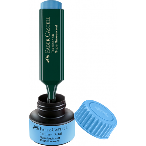 Tusz do napełniania zakreślacza Faber-Castell, Niebieski 30ml - 2