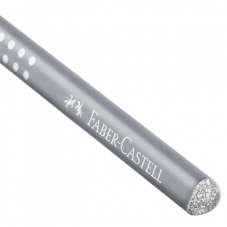 Ołówek Faber-Castell Sparkle Pearly, B, szary - 3