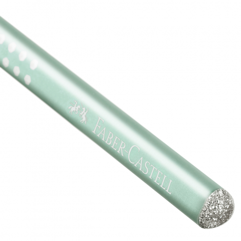 Ołówek Faber-Castell Sparkle Pearly, B, miętowy - 3