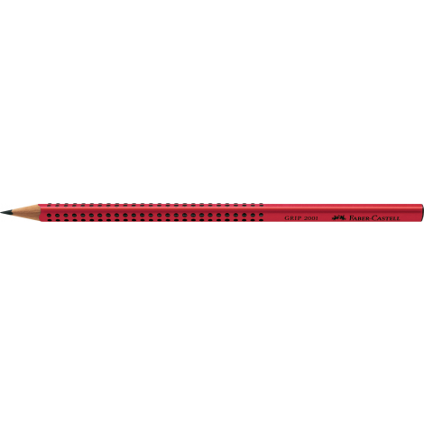 Ołówek Faber-Castell Grip 2001, B, czerwony