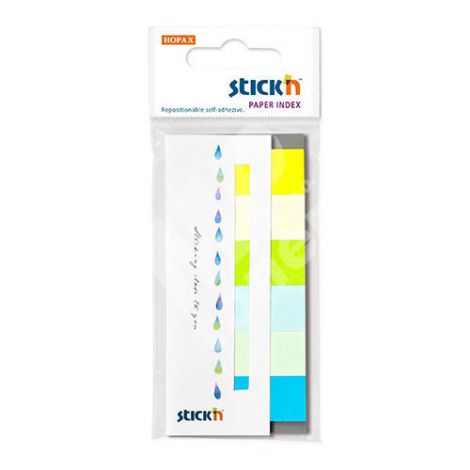 Zakładki indeksujące Stick'n 45x15mm, 180szt Summer Fluo