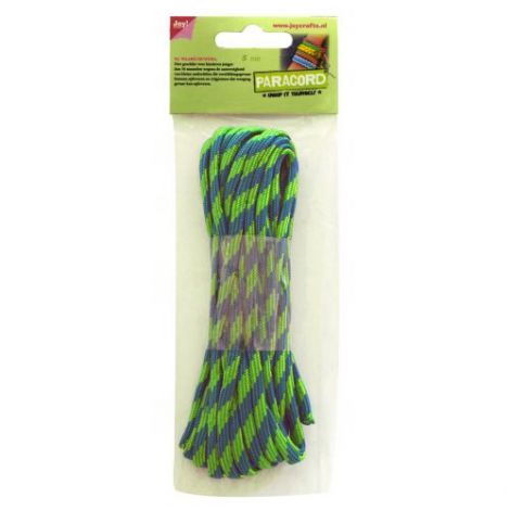 Sznurek Paracord 5m, Niebiesko-zielony