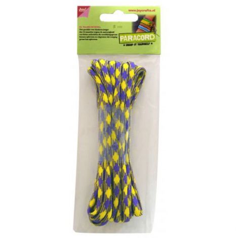Sznurek Paracord 5m, Fioletowo-żółty