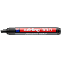 Marker permanentny Edding ścięta końcówka 1.0-5.0mm, Czarny - 2