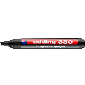 Marker permanentny Edding ścięta końcówka 1.0-5.0mm, Czarny