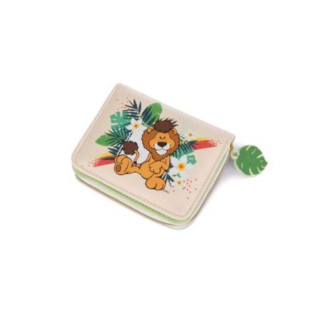 Portfel Nici 12x9.5cm, imitacja skóry Lew