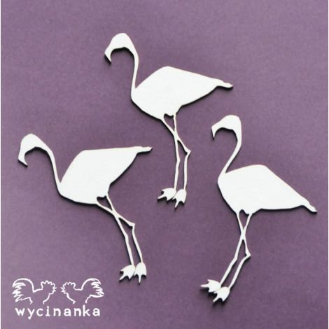 Tekturka Wycinanka Aloha! - Flamingi, 3szt