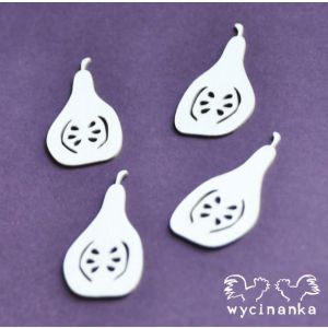 Tekturka Wycinanka Aloha! - Gruszki, 4szt