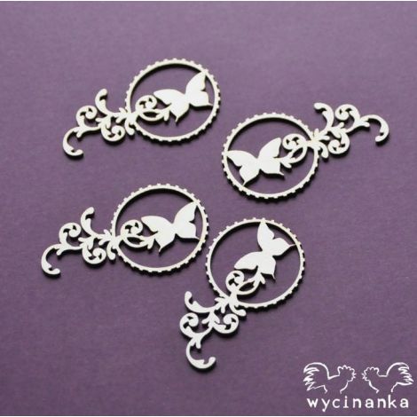Tekturka Wycinanka Around The Steampunk - Dekory Wzór #1, 4szt
