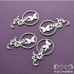 Tekturka Wycinanka Around The Steampunk - Dekory Wzór #1, 4szt