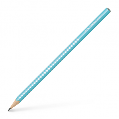 Ołówek Faber-Castell Sparkle Pearly, B, turkusowy - 2