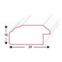 Ramka drewniana Icar DRZ A 1 Biała, 21x30cm - 4
