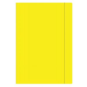 Teczka Interdruk A4 z gumką Żółta Fluo