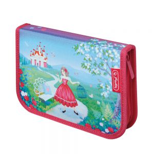 Piórnik składany Herlitz 1k Smart Princess Rosa, z wyposażeniem