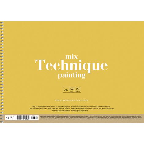 Szkicownik malarski PaperHome Muse A4/20/240g Mix Technique - 2