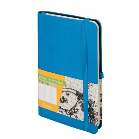 Notes Antra Impresja A6/96/80g kratka, Turkusowy - 2