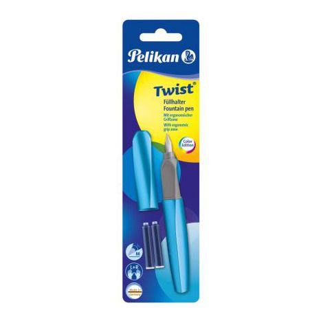 Pióro wieczne Pelikan Twist Niebiesko-szare - 4