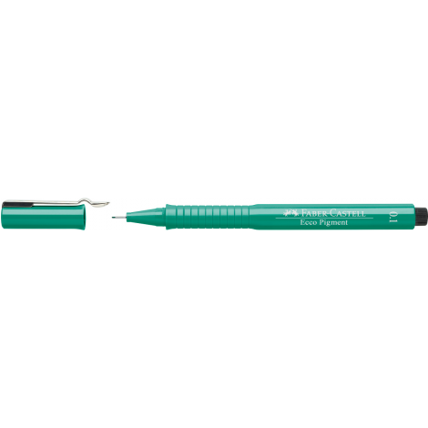 Cienkopis Faber-Castell Ecco Pigment, 0.1mm, zielony