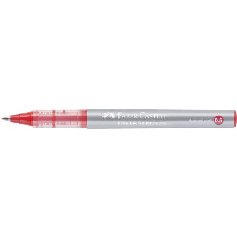 Cienkopis kulkowy Faber-Castell Free Ink, 0.5mm, czerwony