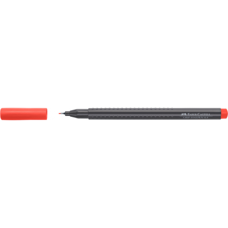 Cienkopis Faber-Castell Grip, 0.4mm, czerwony