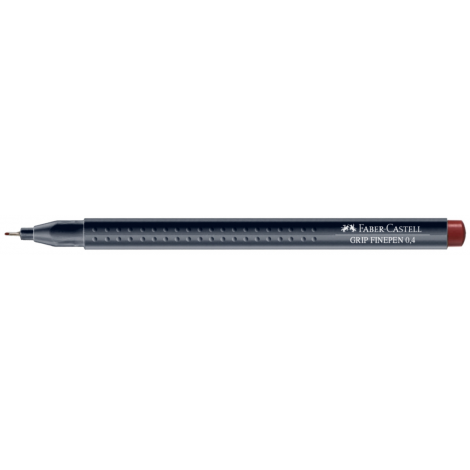Cienkopis Faber-Castell Grip, 0.4mm, brązowy