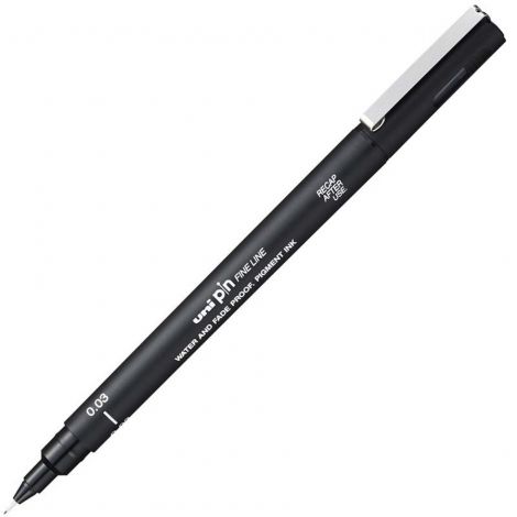 Cienkopis kreślarski Uni Pin-200, 0.03mm, czarny