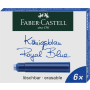 Naboje Atramentowe Faber-Castell, krótkie, niebieskie, 6 sztuk - 2