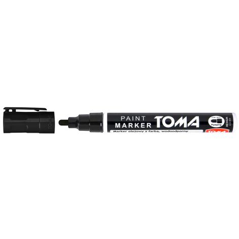 Marker olejowy Toma 440 gruby 2.5mm, Czarny - 2