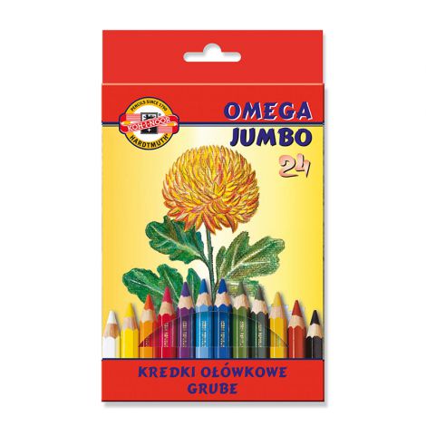 Kredki Koh-i-Noor Omega Jumbo, 24 kolory