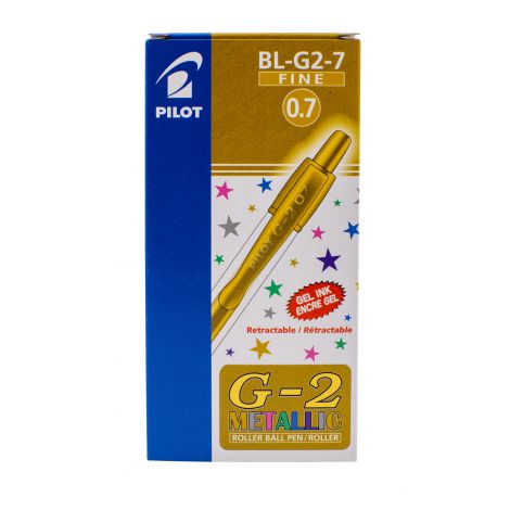 Długopis żelowy Pilot G2 Metallic różowy - 3