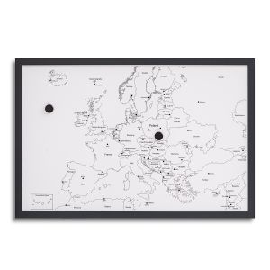 Tablica suchościeralna magnetyczna dpCraft Mapa Europy, 60x40cm