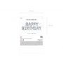 Balon foliowy Happy Birthday, 340x35cm, srebrny - 3