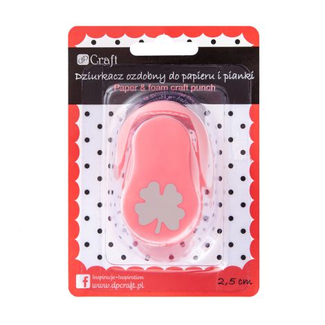 Dziurkacz ozdobny dpCraft do papieru i pianki 2,5cm Koniczyna