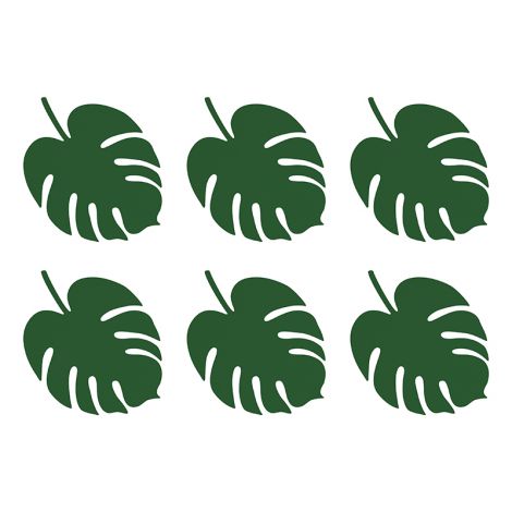 Wizytówki na stół PartyDeco, Aloha Monstera, 6szt