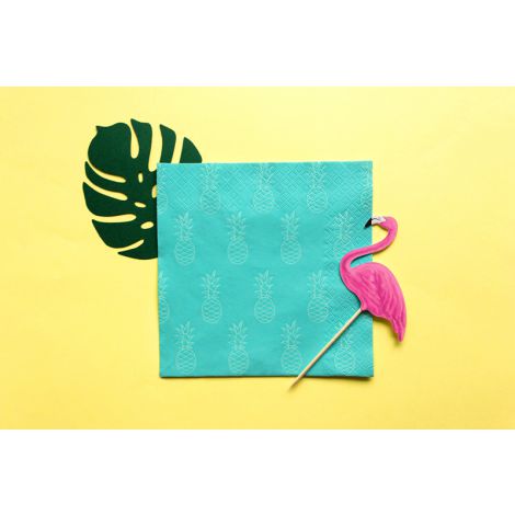 Wizytówki na stół PartyDeco, Aloha Monstera, 6szt - 5