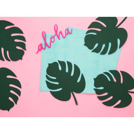 Wizytówki na stół PartyDeco, Aloha Monstera, 6szt - 6