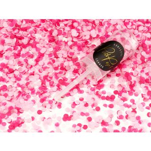 Konfetti Push Pop PartyDeco, różowe