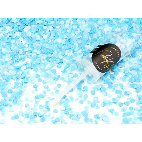 Konfetti Push Pop PartyDeco, niebieskie