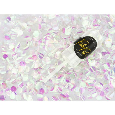 Konfetti Push Pop PartyDeco, opalizujące