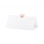 Wizytówki na stół PartyDeco Serce różowe złoto, 10x5cm, 10szt - 2